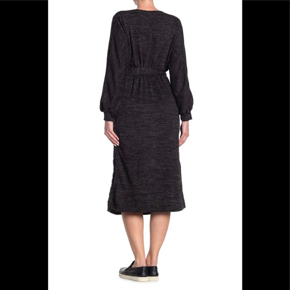Lush Belted Mock Wrap Midi sweater dress NWT - Picture 3 of 7